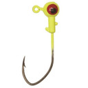 Image of the Eagle claw Ball Head with Pro-V Hook in Chartreuse