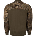 Drake Waterfowl Camo 1/4 Zip Wool Sweater 