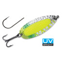 Blue Fox Lures Pixee Spoon Image in Fluorescent Chartreuse UV