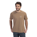 Vortex Salute Short Sleeve T-Shirt Front Model Image in Coyote Heather