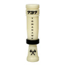 image of 737 Tomahawk Cutdown Duck Call in Ivory-Flat Black.