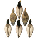 Magnum Full-Body Mallard, Variety 6 Pack with Flocked Heads and Free Bag