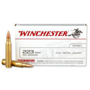 223 Remington 55 Grain Full  Metal Jacket Rifle Ammunition, Box of 20