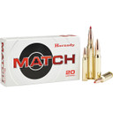 Image of the Hornady 308 Win 168 Grain ELD Match Target Rifle Ammunition box.