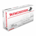 Winchester 45 ACP 230 Grain Full Metal Jacket Target Pistol Ammunition Box Image
