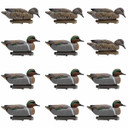 HD Greenwing Teal Floater Duck Decoys - 12 Pack