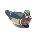 Tilted image of the LIVE Floating Wood Duck Decoys.
