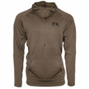 Final Approach Acuta Grid Hoodie Image in Brown