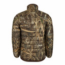 Drake LST (Late Season Technology) Camo Double Down Layering Full Zip Back Image in Realtree Max 7