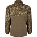 Drake Waterfowl MST 1/4 Zip Refuge Eqwader Jacket in Mossy Oak Original Bottomland