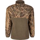 Drake Waterfowl MST 1/4 Zip Refuge Eqwader Jacket in Mossy Oak Original Shadow Grass