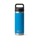 Yeti Rambler 18 oz. Water Bottle with Chug Cap Image in Big Wave Blue