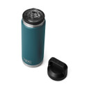Yeti Rambler 26 oz. Water Bottle with Chug Cap Top Image in Agave Teal