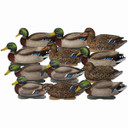 Pro-Grade XD Series Mallards Harvester 12 Pack with Flocked Drake Heads