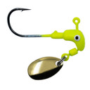 Rogers Sporting Goods Speedy Bee Gold Jighead Image in Chartreuse