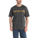 Carhartt Loose Fit Heavyweight Short Sleeve Logo Graphic T-Shirt Image in Carbon