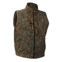 Drake Waterfowl Camo Windproof Tech Vest Image in Realtree Timber.