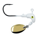 Image of the Rogers Speedy Bee Jighead Gold in White