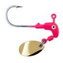 Rogers Speedy Bee Jighead Gold Image in Pink