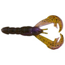 Strike King 4" Rage Craw 7 Pack - Green Pumpkin Purple Swirl Variation