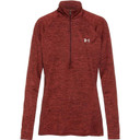 Under Armour Women's Tech 1/2 Zip Twist - Chestnut Red-Radio Red