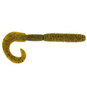 Image of the PowerBait MaxScent 6" Lunch Worm in Blue Fleck in Green Pumpkin