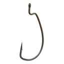Image of Gamakatsu SuperLine EWG Offset Worm Hooks in Black