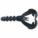 Strike King 4.5" Rage Lobster 5 Pack Image in Black Blue Flake Falcon Lake Craw