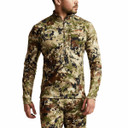Sitka Core Midweight Zip-T Front Model Image.