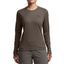 Sitka Women's Core Lightweight Long-Sleeve Crew Front Model Image in Hawk
