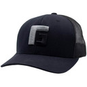 Rogers 6 Panel Structured Trucker Hat - Black