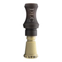 Duck Lander Calls Loud Timber Hand Cut Image in Brown-Tan