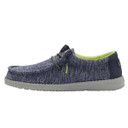 Hey Dude Youth Wally Stretch Shoes in Navy