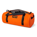 Yeti Panga 75L Waterproof Duffel Backpack Open Image in Orange Black