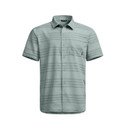 Image of Sitka Mojave Button Down Short-Sleeve Shirt Image in Surf Blue Tonal