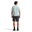 Sitka Mojave Button Down Short-Sleeve Shirt Back Model Image in Blue Haze