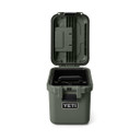 Yeti LoadOut GoBox 15 Gear Case Open Image in Camp Green