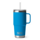Yeti Rambler 25 oz. Mug with Straw Lid Top Image in Big Wave Blue