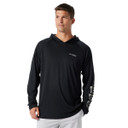 Columbia PFG Terminal Tackle Hoodie Image in Black-Cool Grey