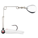 Image of the Rogers Sporting Goods Lil' Bee Split Tail in White-Red Dot