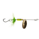 Rogers Beeline Spinner with Gold Single Hook in Charteuse