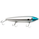 Image of Rogers Hawg Stick 105 Topwater Fishing Lure in chrome Blue.