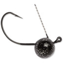 Wacky Weedless Jig, Black, 1/16 Oz, 4 Pack