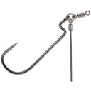 VMC Tokyo Rig Heavy Duty Worm Black Nickel Hook - Pack of 2