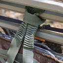 In-Use Image of the Summit Stands Shoulder and Tether Straps.