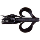 Yamamoto 4" Kreature, 7 Pack - Black Red Flake