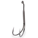 Plastic 1X Frog Double, 28º Wide Gap Hook with Spring - Black Nickel