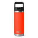 Rambler 18 oz. Water Bottle with Black Straw Cap Image in Solar Flare