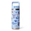 Rambler 18 oz. Water Bottle with Color-Matched Straw Cap Image in Big Sky Summercamp