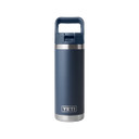 Rambler 18 oz. Water Bottle with Color-Matched Straw Cap in Navy